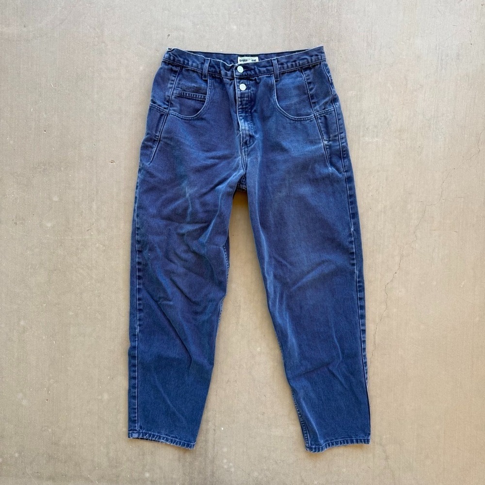 Vintage 90s Guess Jeans Mens 34x30 Made USA Carpenter Baggy Denim Blue